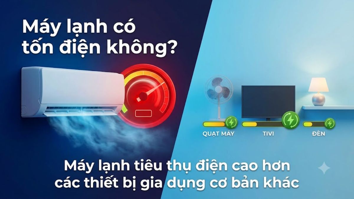 Máy lạnh có tốn điện không?