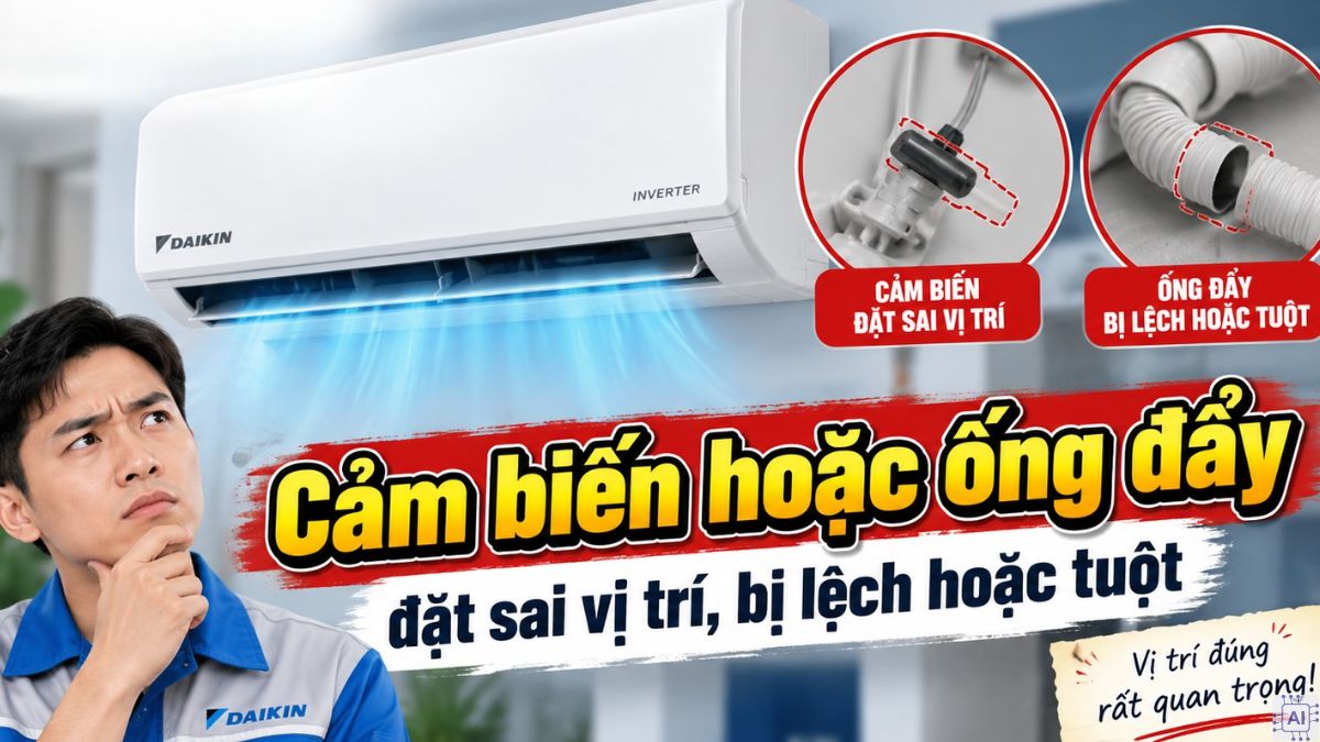 Nguyên nhân và cách khắc phục lỗi F3 máy lạnh Daikin