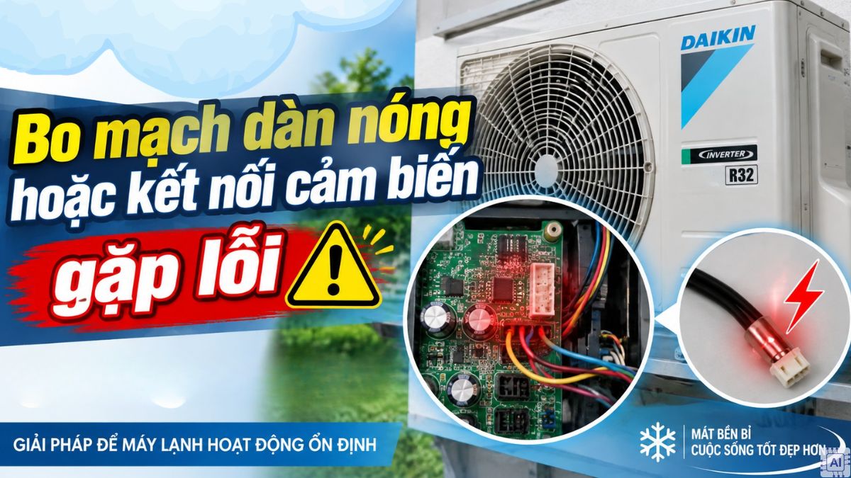 Nguyên nhân và cách khắc phục lỗi F3 máy lạnh Daikin