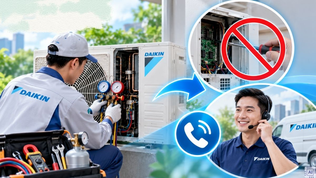 Cách xử lý khi máy lạnh Daikin báo mã lỗi F3