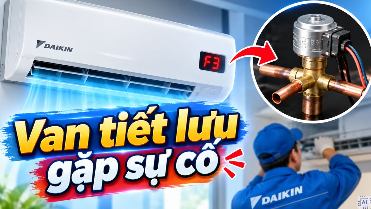 Nguyên nhân và cách khắc phục lỗi F3 máy lạnh Daikin