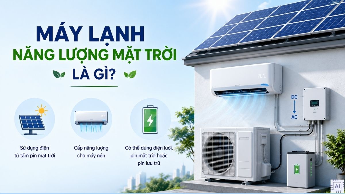 Máy lạnh năng lượng mặt trời, còn gọi là điều hòa năng lượng mặt trời,