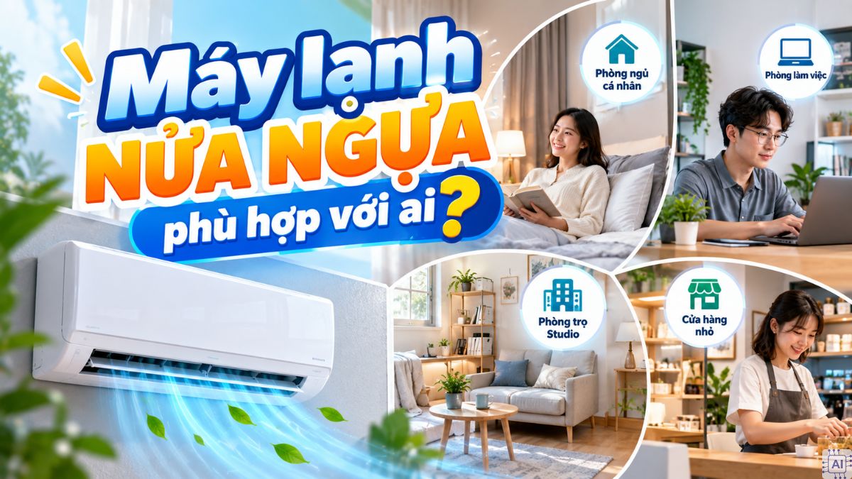 Máy lạnh nửa ngựa phù hợp với ai?