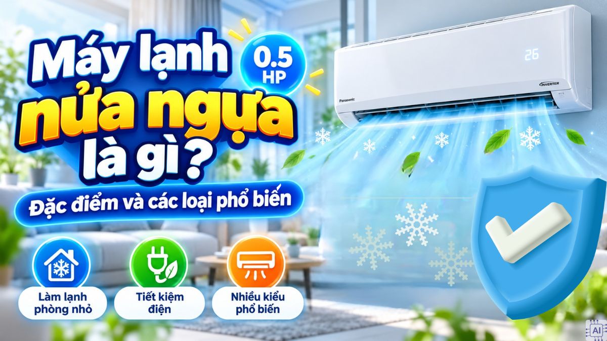 Máy lạnh nửa ngựa là gì? Đặc điểm và các loại phổ biến