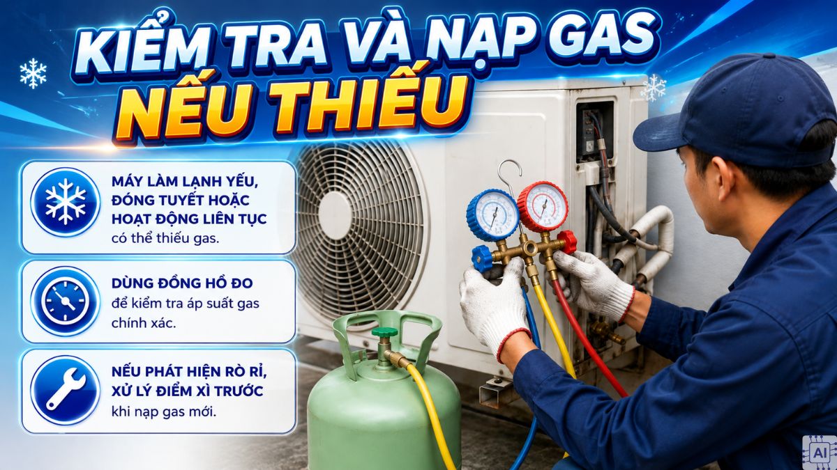 Cách khắc phục máy lạnh Panasonic chớp đèn đỏ