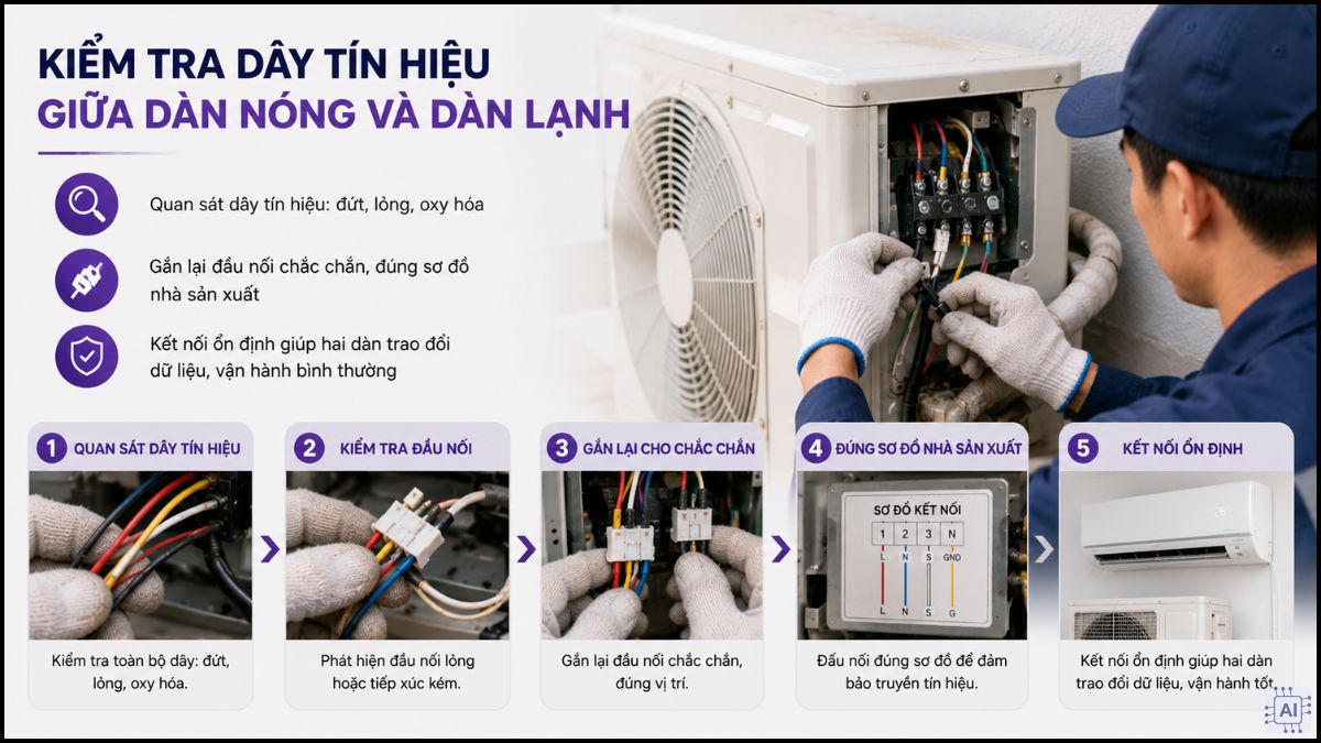 Cách khắc phục máy lạnh Panasonic chớp đèn đỏ