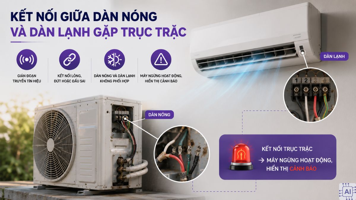 Các nguyên nhân khiến máy lạnh Panasonic chớp đèn đỏ