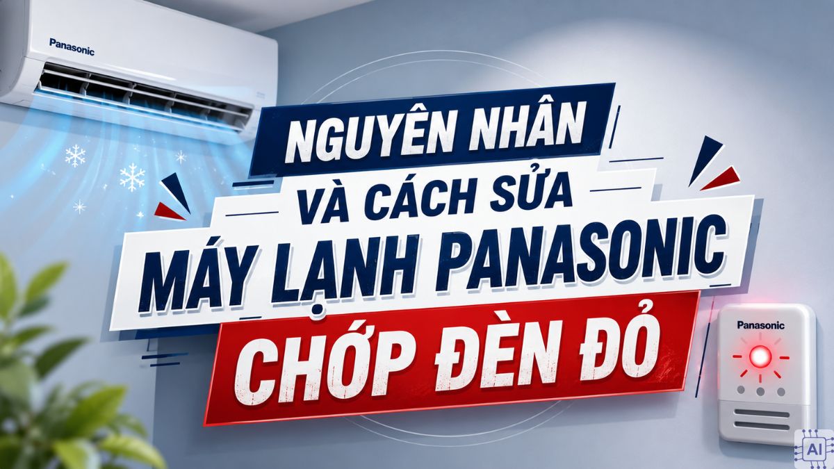 Nguyên nhân và cách sửa máy lạnh Panasonic chớp đèn đỏ