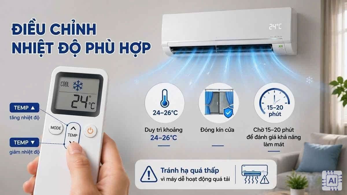 Cách khắc phục máy lạnh Panasonic không lạnh tại nhà
