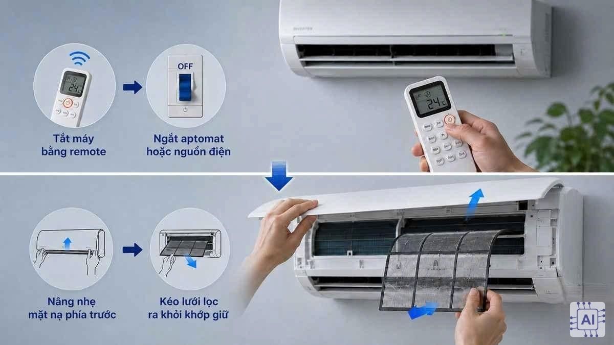 Cách khắc phục máy lạnh Panasonic không lạnh tại nhà