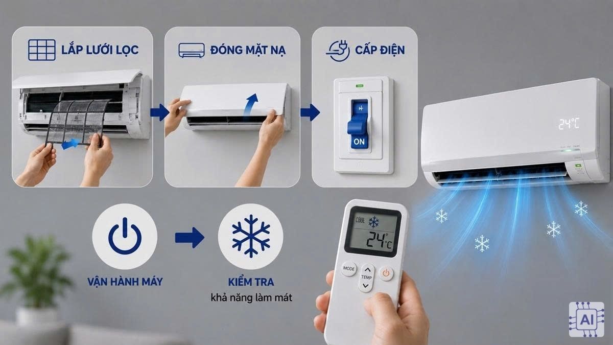 Cách khắc phục máy lạnh Panasonic không lạnh tại nhà