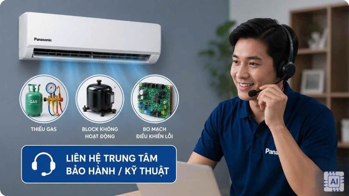 Cách khắc phục máy lạnh Panasonic không lạnh tại nhà