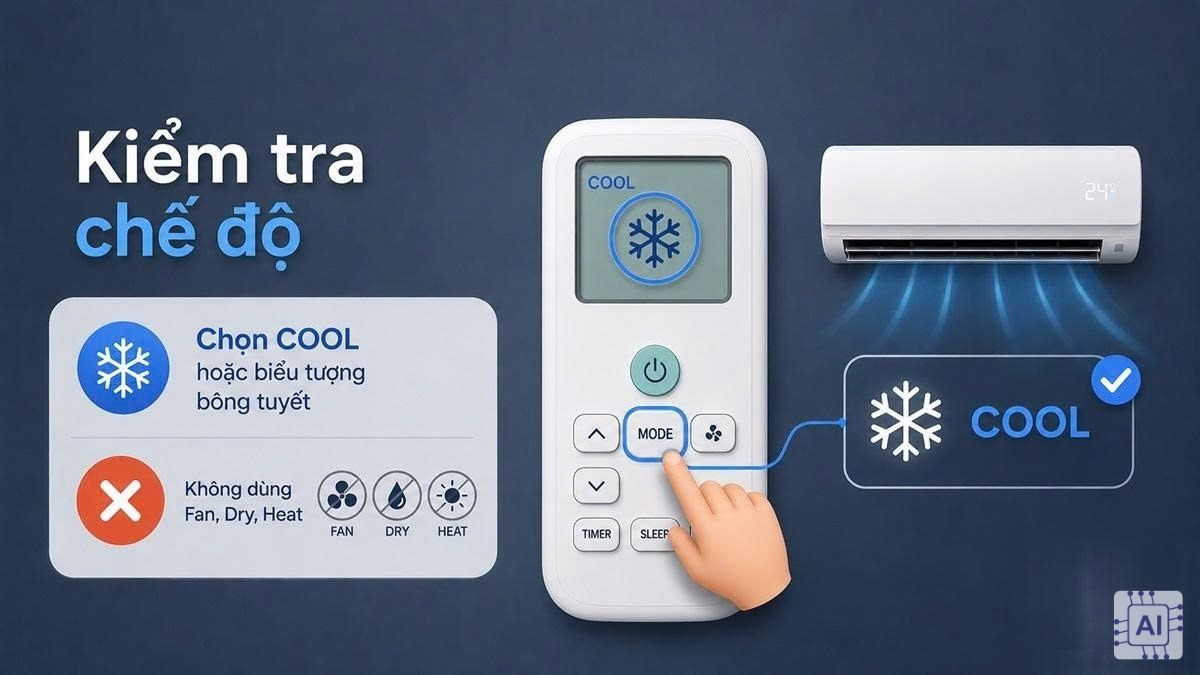 5 bước kiểm tra máy lạnh Panasonic không lạnh trước khi gọi thợv