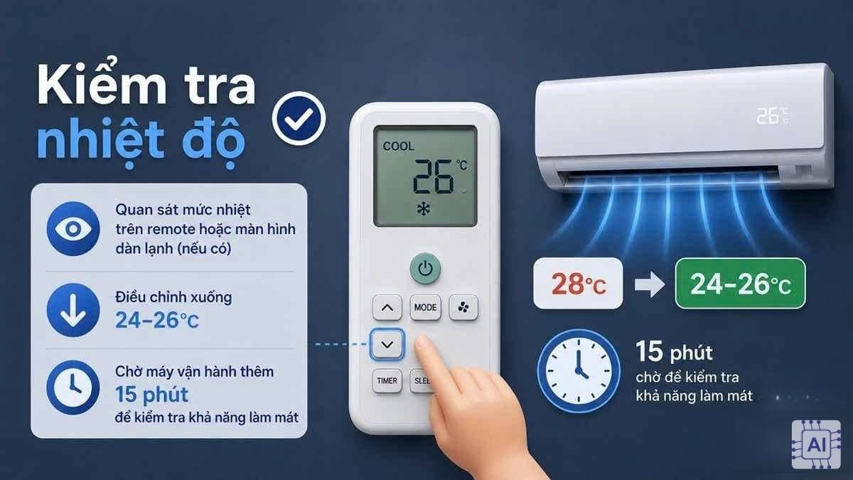 5 bước kiểm tra máy lạnh Panasonic không lạnh trước khi gọi thợv