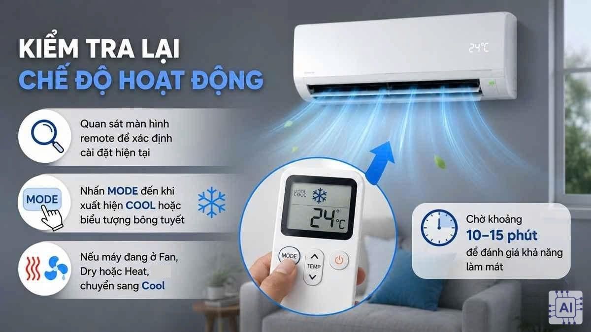 Cách khắc phục máy lạnh Panasonic không lạnh tại nhà