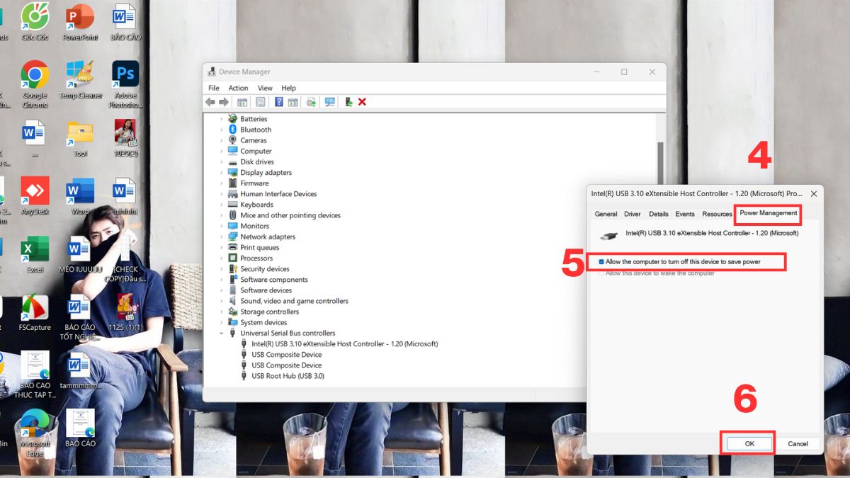 Sửa máy tính không nhận chuột: Kiểm tra cài đặt USB bước 3