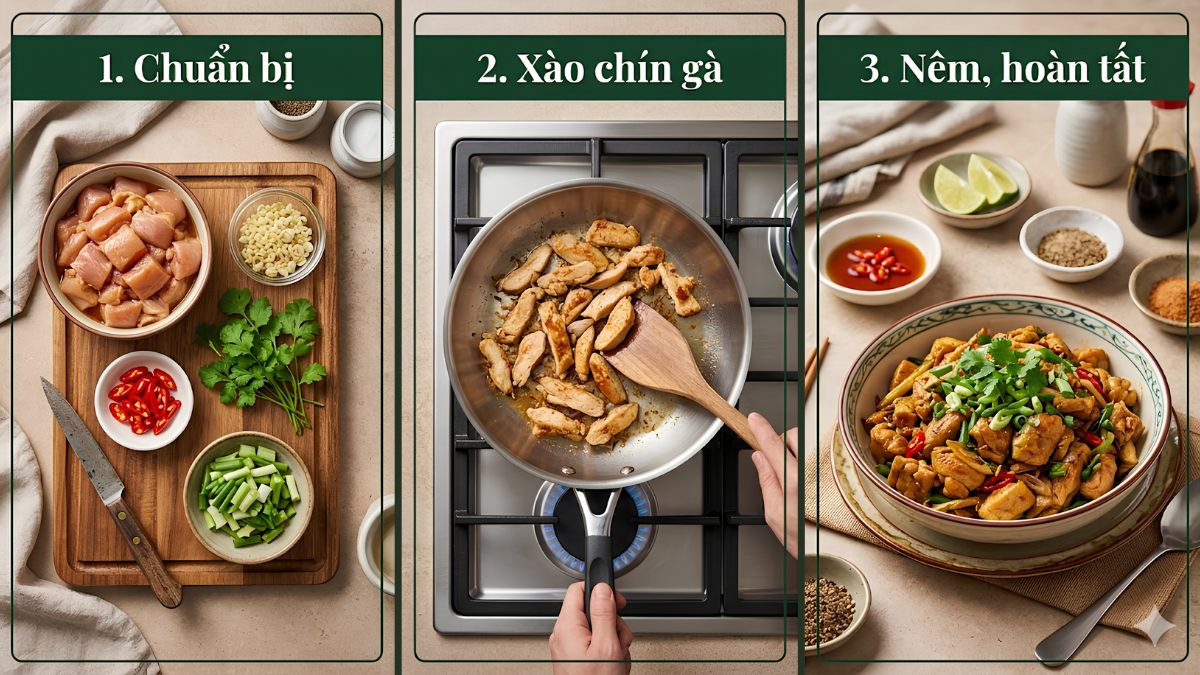 Các món ngon từ gà: Chiên, xào