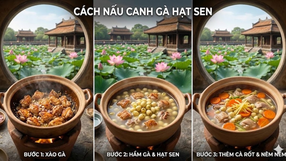 Các món súp ngon từ gà