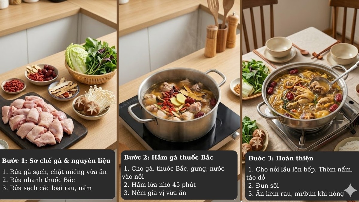 Các món lẩu gà ngon