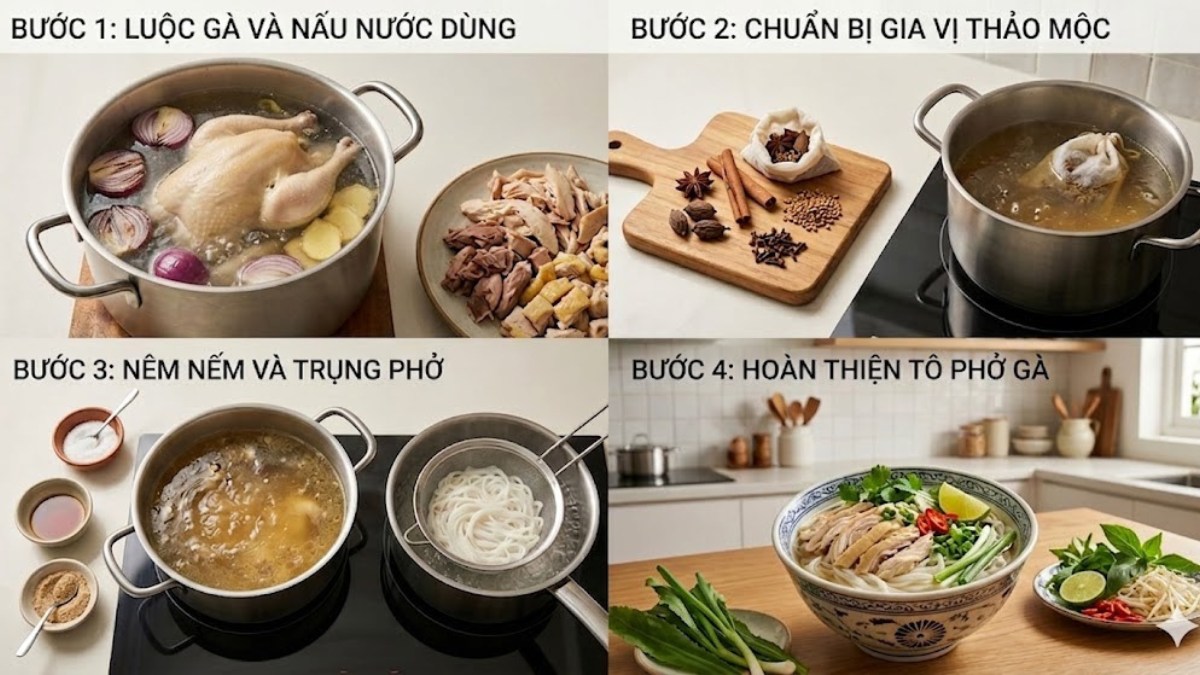 Các món sợi ngon từ gà đổi vị