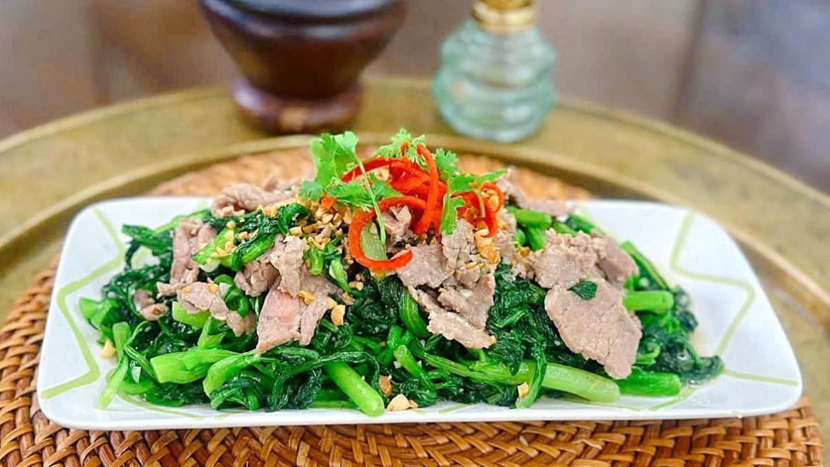 Món xào ngon từ thịt : Thịt bò xào cải ngọt