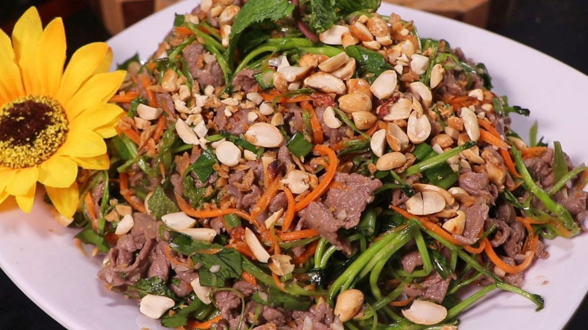 Món trộn gỏi ngon từ thịt bò chống ngán