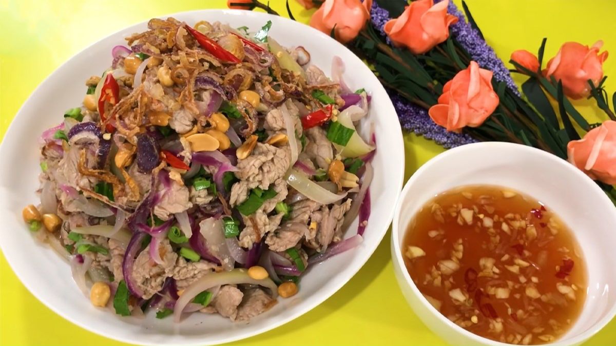 Món trộn gỏi ngon từ thịt bò chống ngán