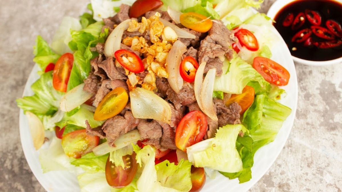 Món trộn gỏi ngon từ thịt bò chống ngán