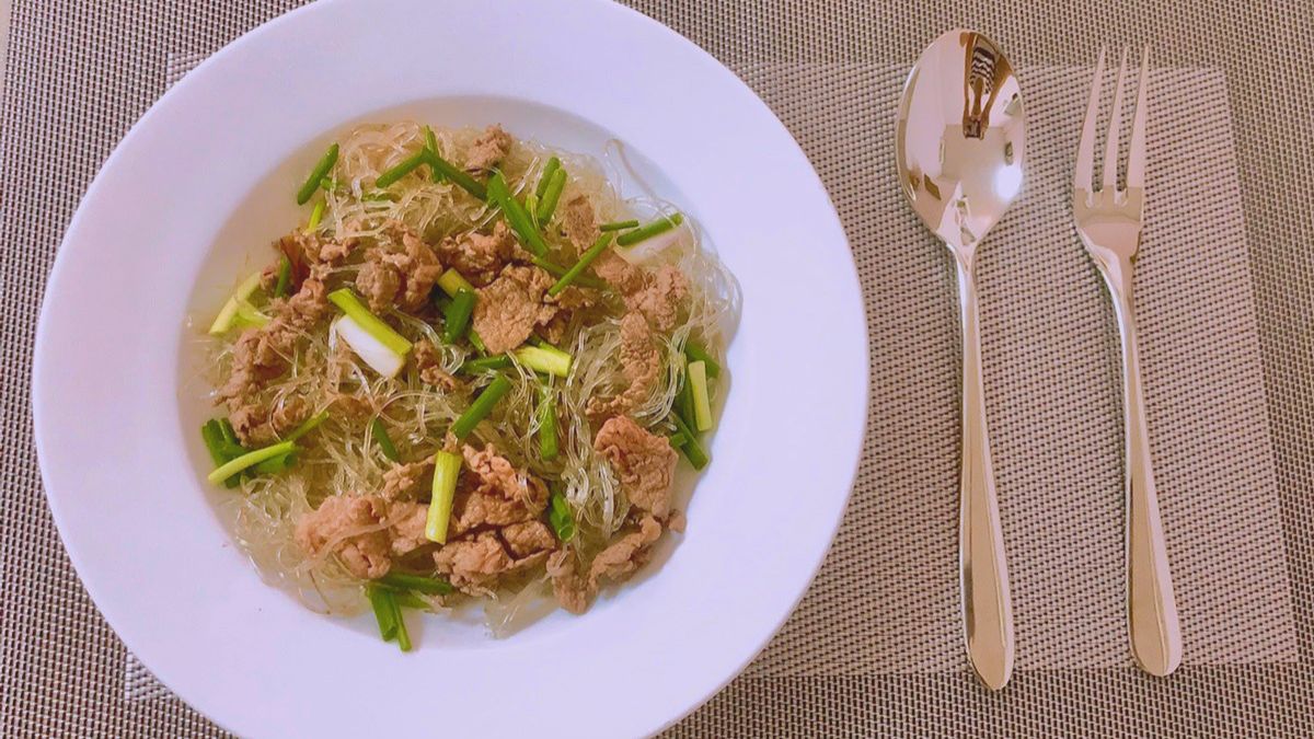 Món xào ngon từ thịt : Miến xào thịt bò
