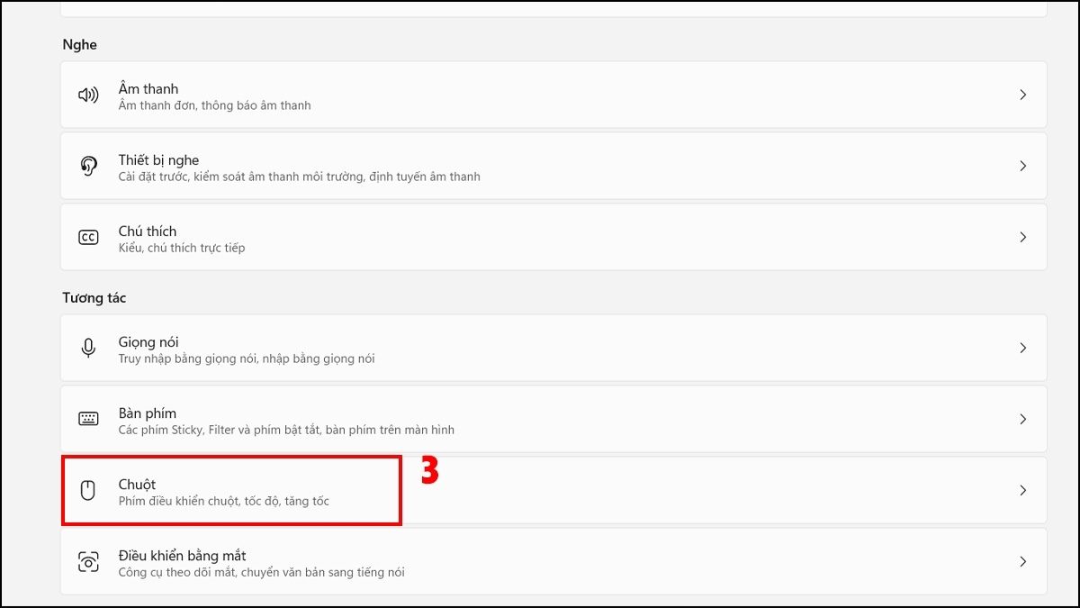 Cách bật Mouse Keys trên Windows 11 bước 3