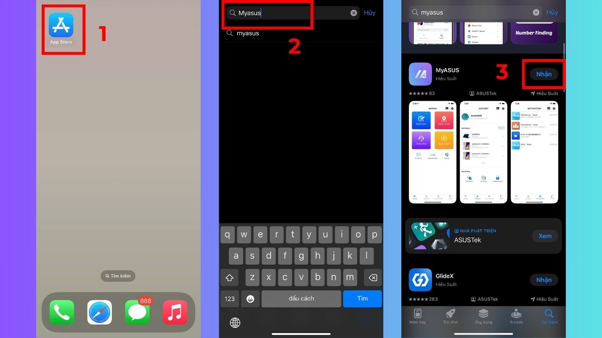 Cách tải ứng dụng MyASUS cho Iphone