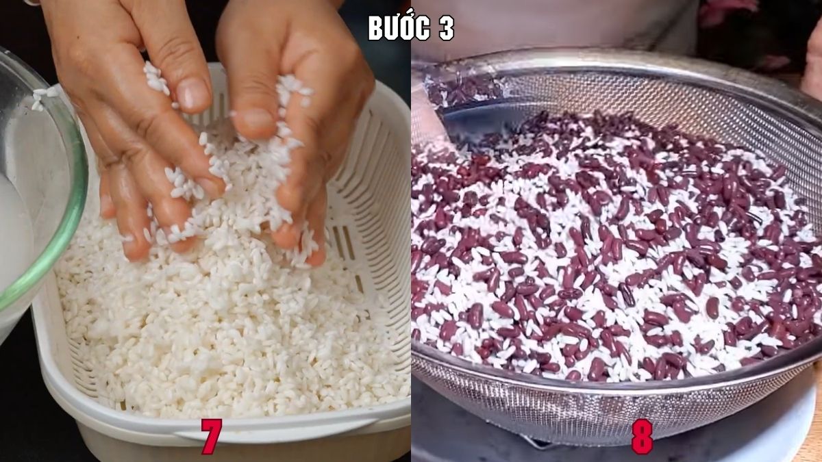 Cách nấu xôi đậu đỏ với nước cốt dừa