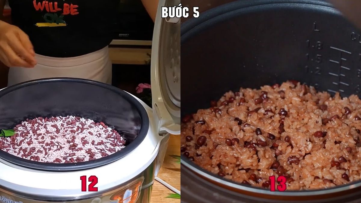 Cách nấu xôi đậu đỏ với nước cốt dừa