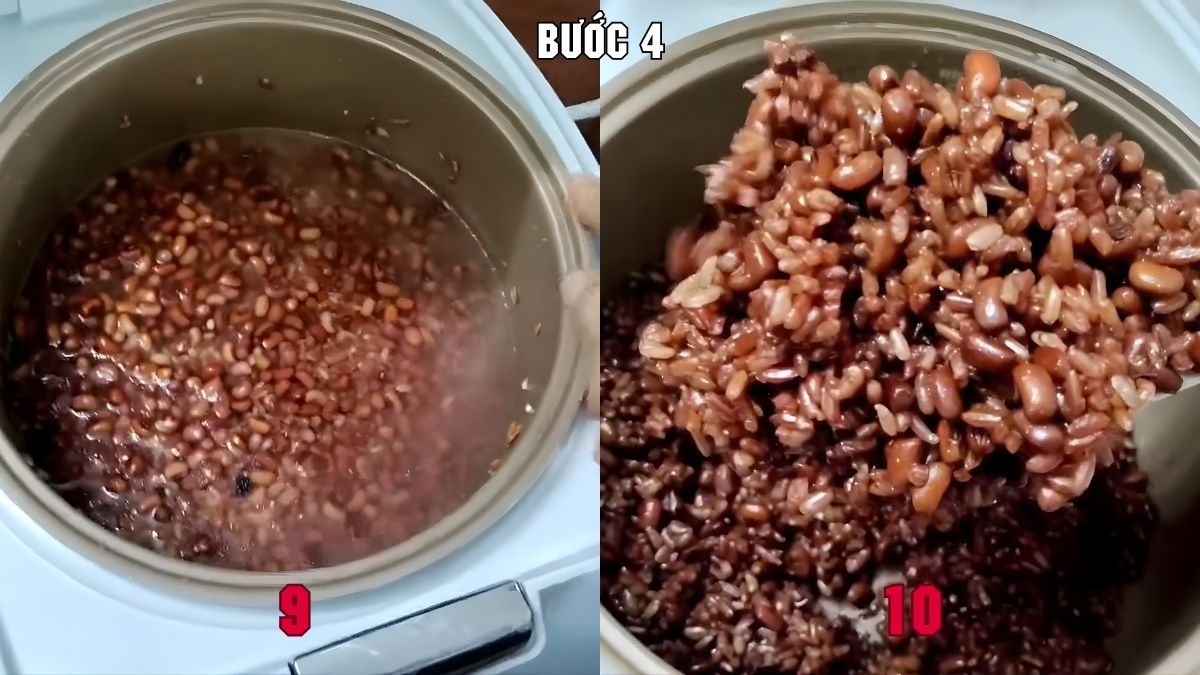 Cách nấu xôi đậu đỏ với gạo lứt