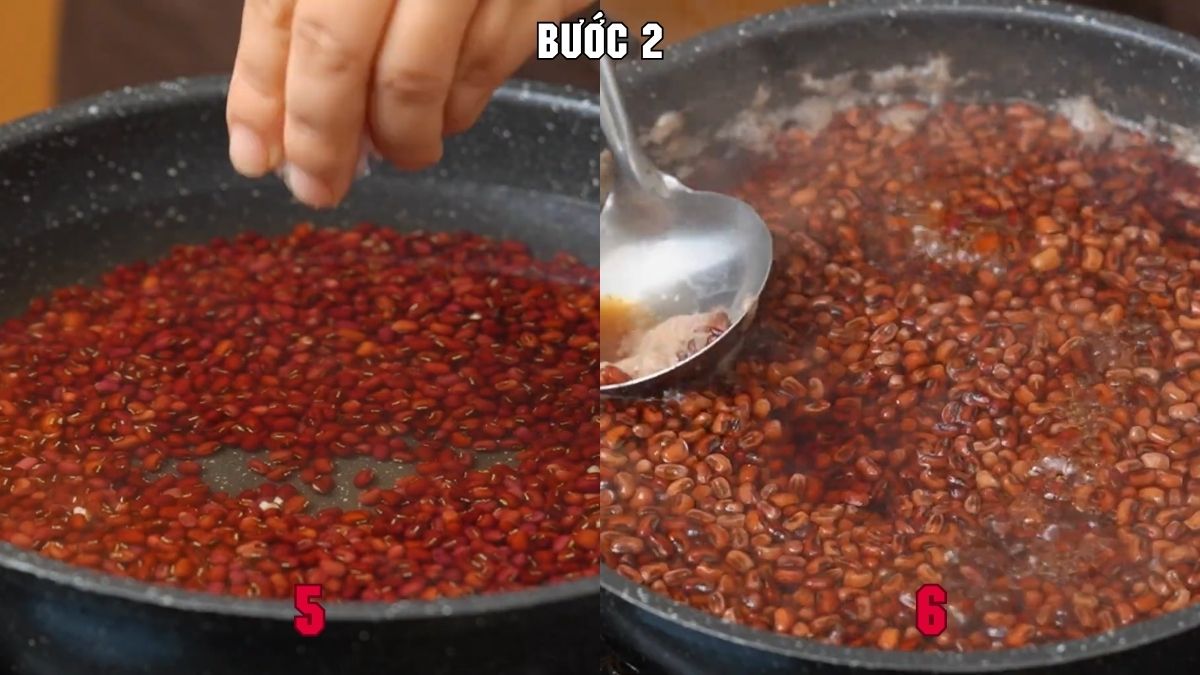 Cách nấu xôi đậu đỏ bằng nồi cơm điện chi tiết