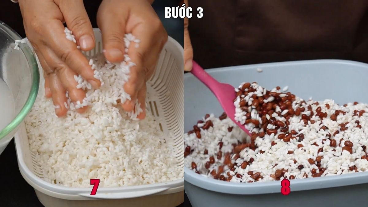 Cách nấu xôi đậu đỏ bằng nồi cơm điện chi tiết