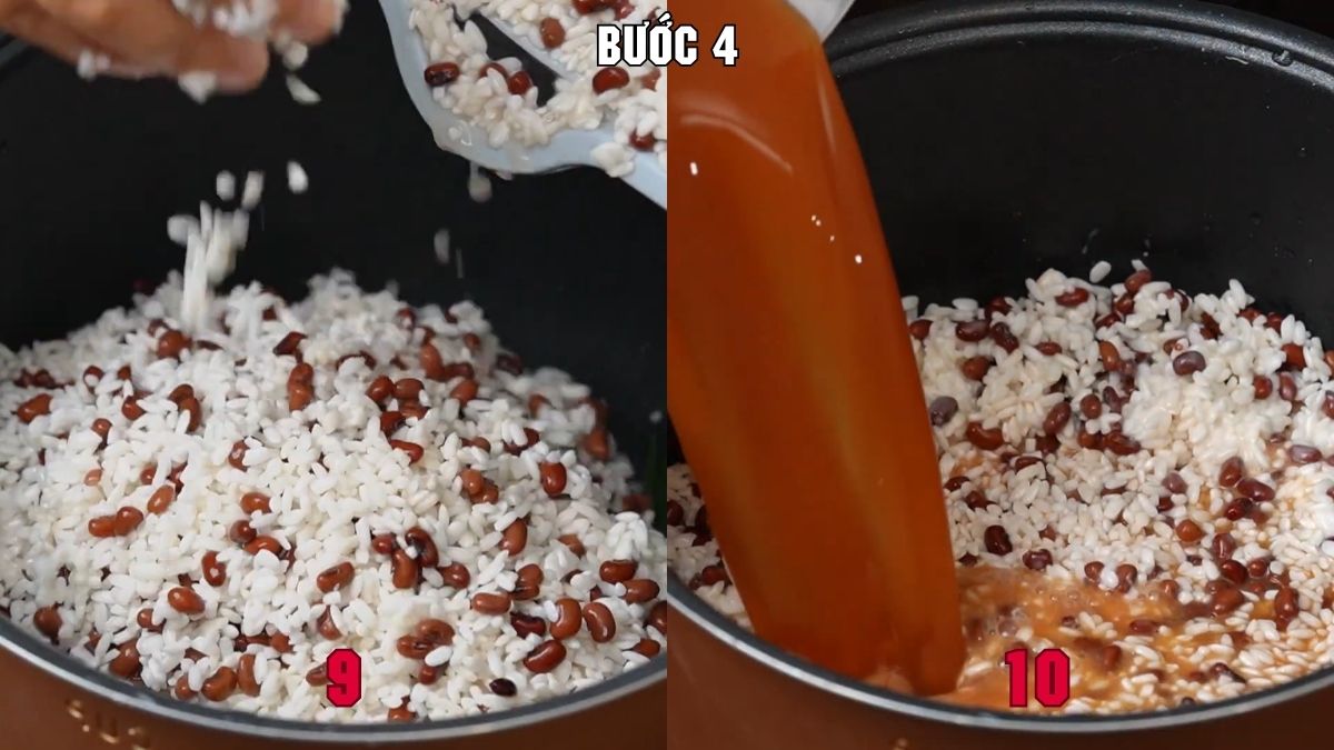 Cách nấu xôi đậu đỏ bằng nồi cơm điện chi tiết