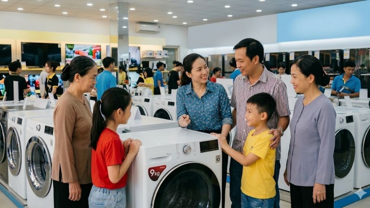 Cách xác định nên mua máy giặt bao nhiêu kg