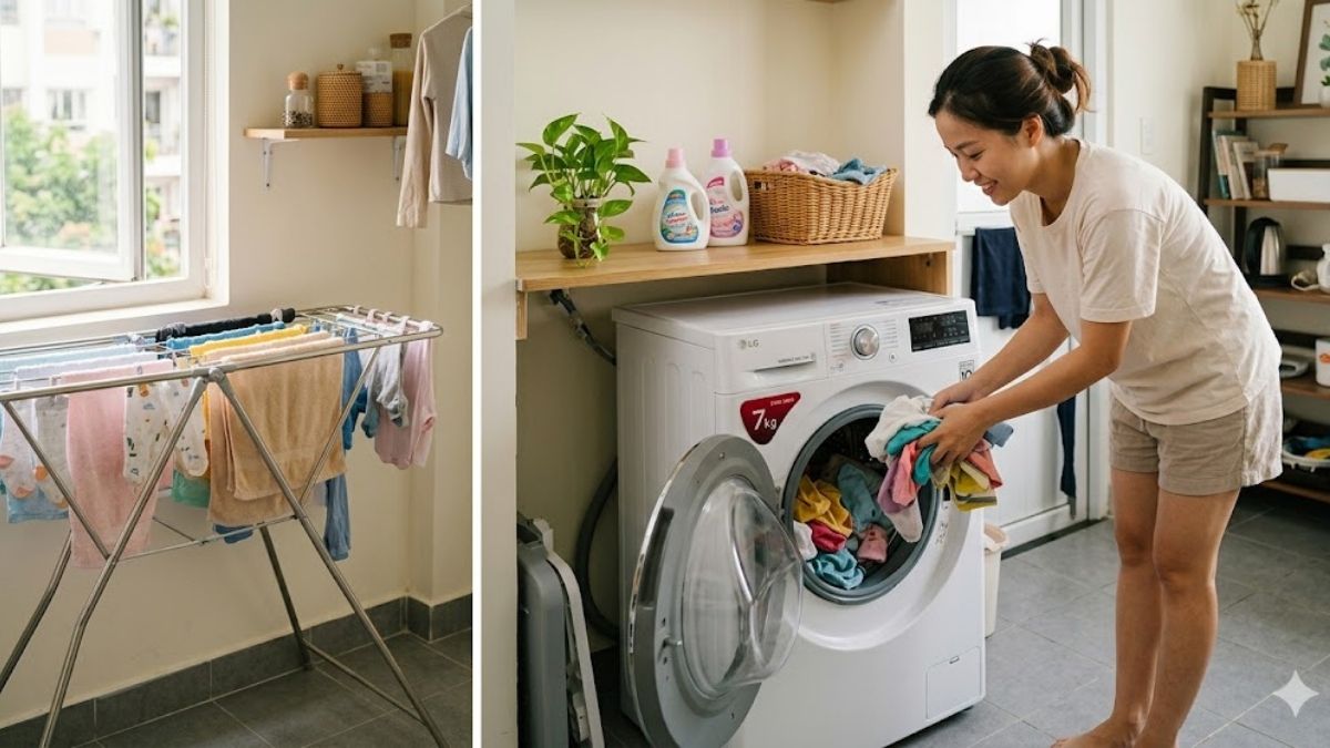 Nên mua máy giặt bao nhiêu kg theo thói quen giặt giũ?