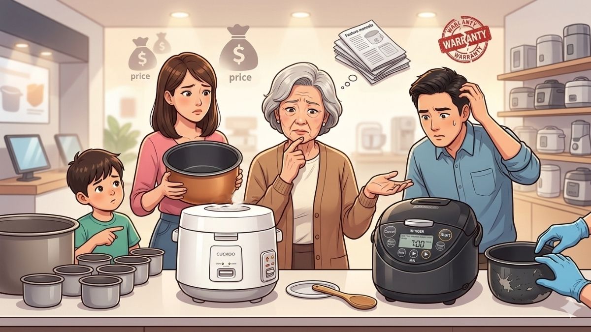 Những sai lầm thường gặp khi chọn mua nồi cơm điện