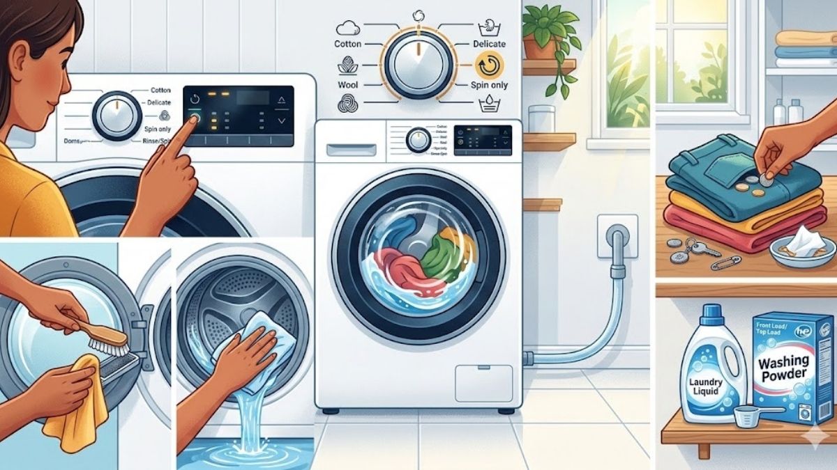 Lưu ý giúp hạn chế tình trạng máy giặt vắt không khô