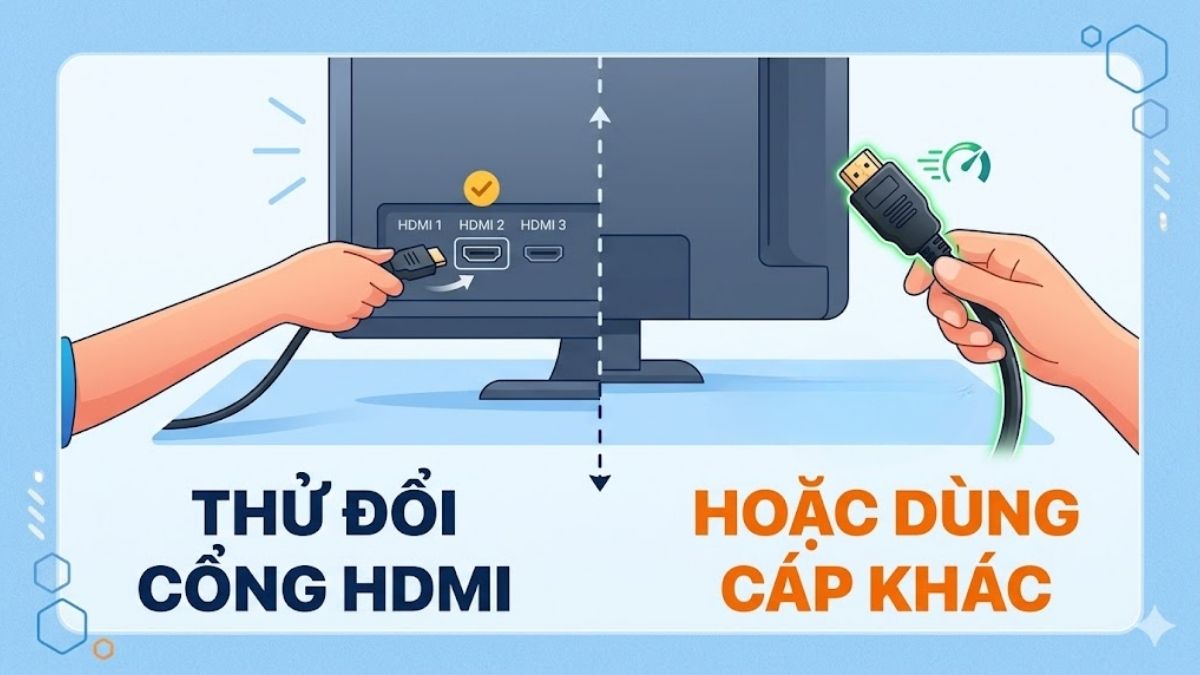 Sửa lỗi No HDMI signal from your device