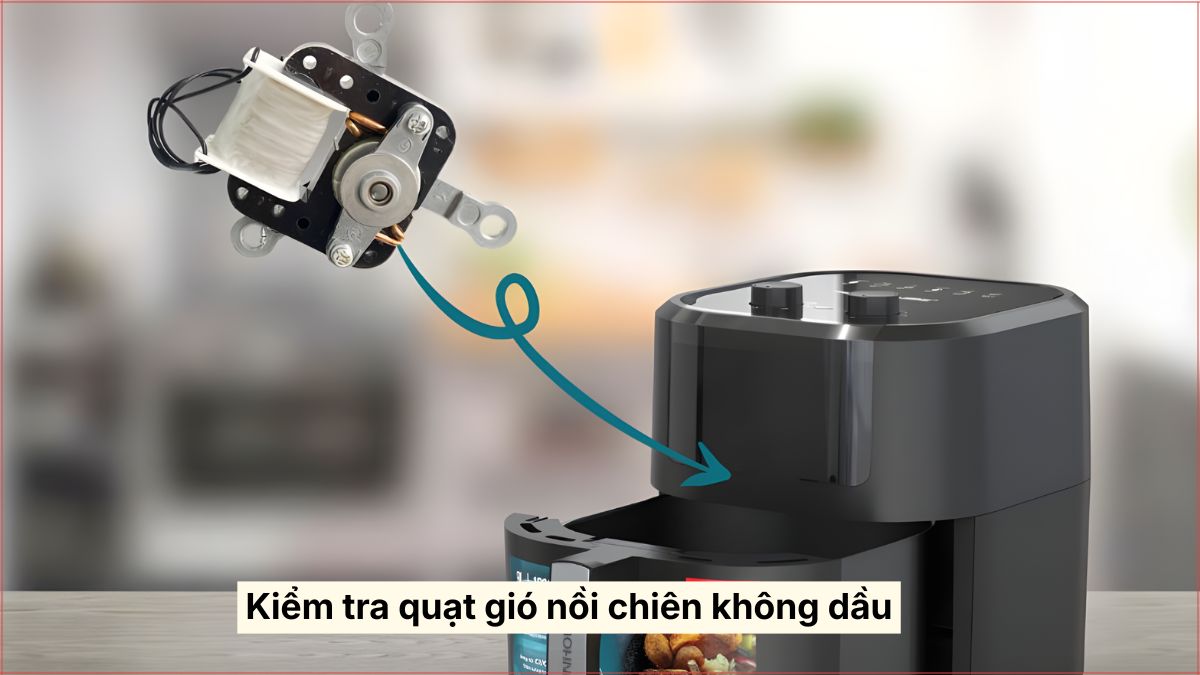 Cách khắc phục nồi chiên không dầu không nóng tại nhà