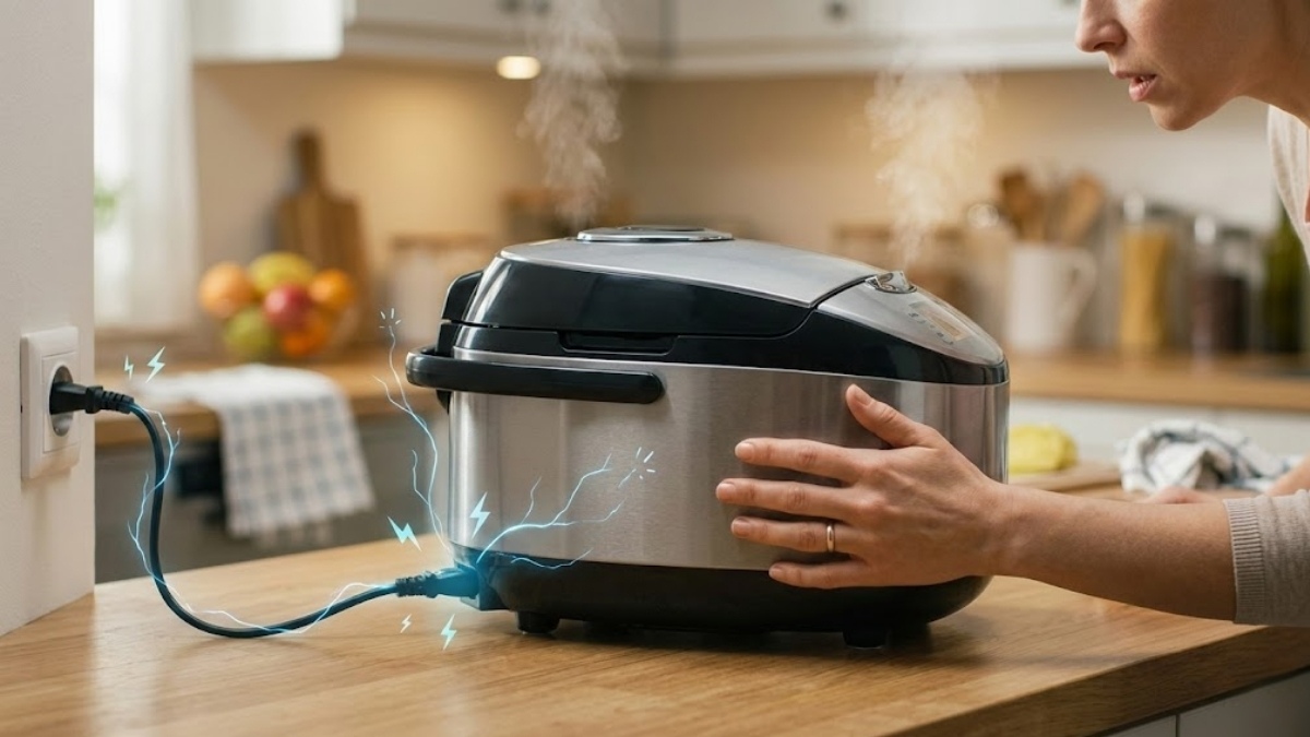 Nồi cơm điện bị rò điện có nguy hiểm không?