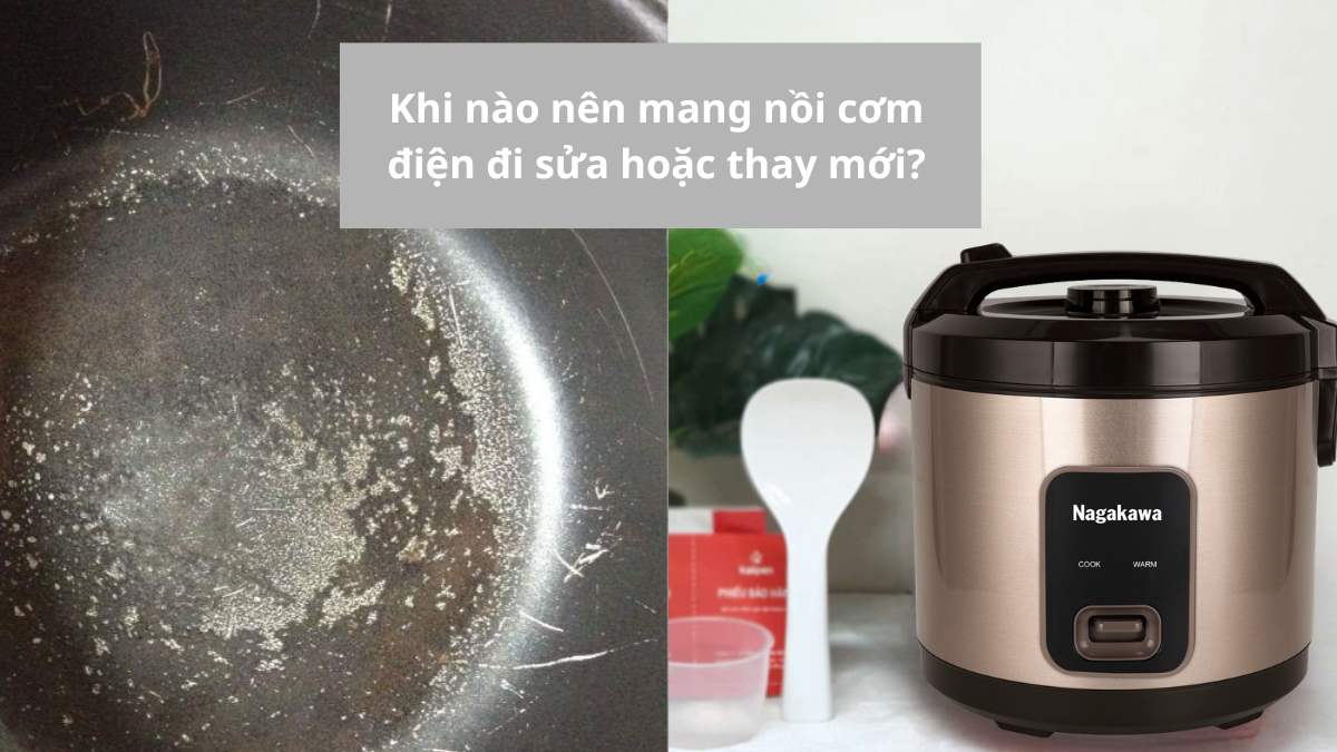Khi nào nên mang nồi cơm điện không nhảy nút đi sửa 
