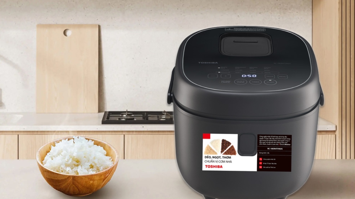 Top nồi cơm điện nấu cơm ngon nhất đáng mua hiện nay: Toshiba