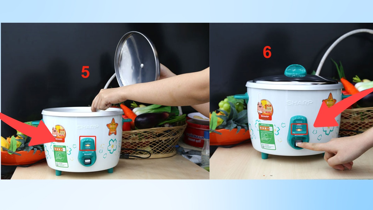 Cách nấu lẩu bằng nồi cơm điện bước 3