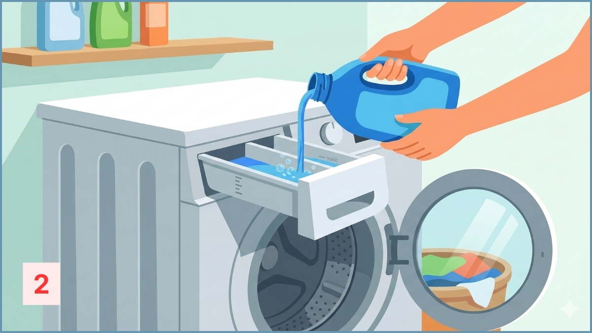 Cách sử dụng chế độ Normal trên máy giặt đúng cách bước 2