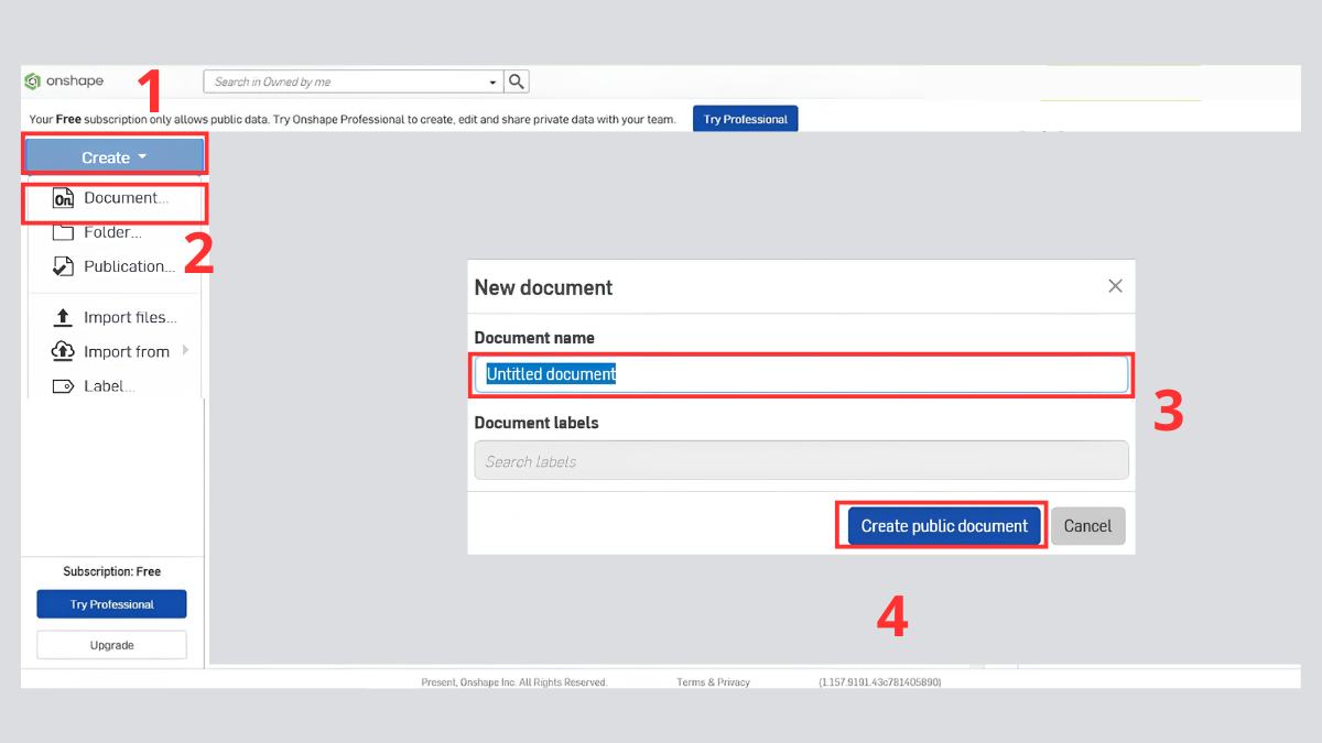 Hướng dẫn sử dụng Onshape online cho người mới bắt đầu