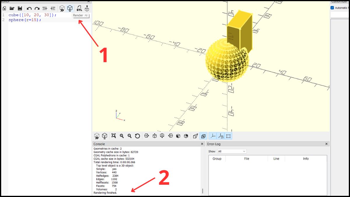 Cách xem trước (Preview) và render mô hình